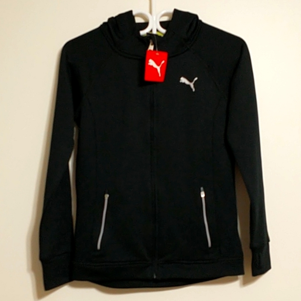 Puma poly fleece front zip hoody